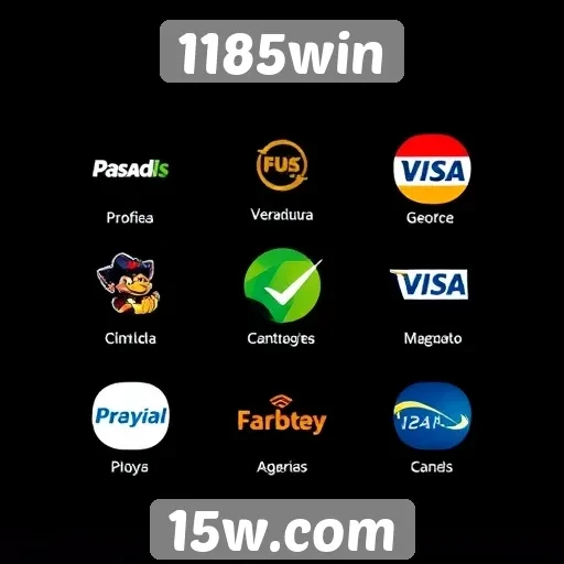 Variedade de métodos de pagamento disponíveis no 1185win